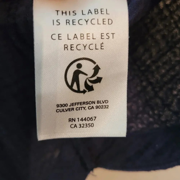 Outerknown Women's Blouse Top M Blue Gauzy Organic Cotton Short Sleeves V-Neck - Picture 8 of 12